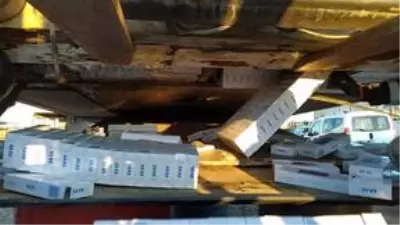 Adana'da bir tırda 28 bin 550 paket kaçak sigara ele geçirildi