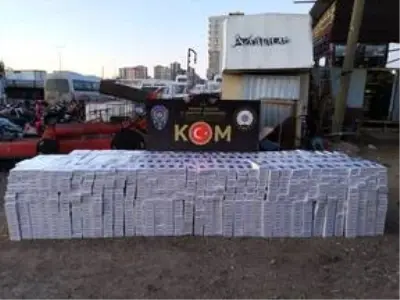 Adana'da bir tırda 28 bin 550 paket kaçak sigara ele geçirildi
