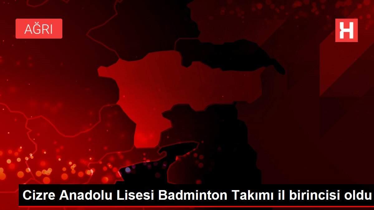 Cizre Anadolu Lisesi Badminton Takımı il birincisi oldu