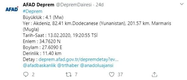 Son dakika: Peş peşe depremler! Akdeniz 4.1, Elazığ 3.9'la sallandı