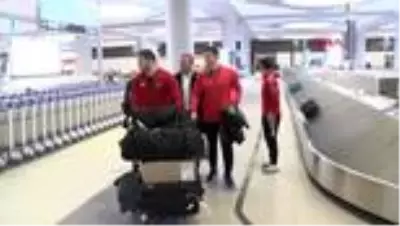 Spor avrupa 3'üncüsü olan güreş milli takımı yurda döndü
