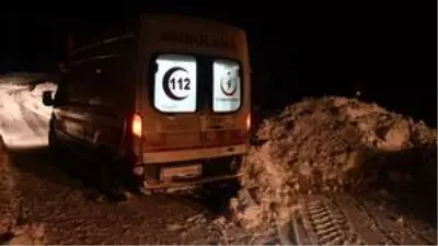 Tendürek Dağı eteğinde yaşayan hamile kadın için seferber oldular
