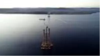 1915 Çanakkale Köprüsü'nün ayakları, yarı uzunluğa ulaştı 1915 Çanakkale Köprüsü'nün ayakları, yarı uzunluğa ulaştı