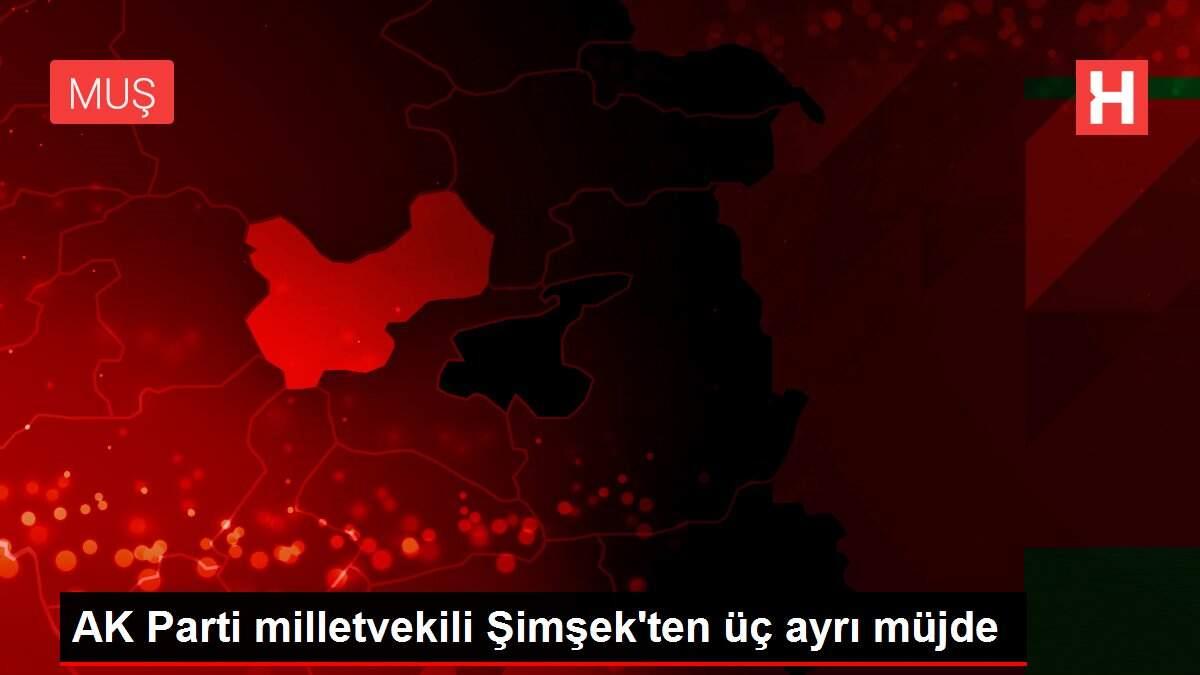 AK Parti milletvekili Şimşek'ten üç ayrı müjde AK Parti milletvekili Şimşek'ten üç ayrı müjde
