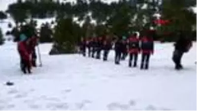 Burdur makü'de çığ sonrası arama kurtarma eğitimi