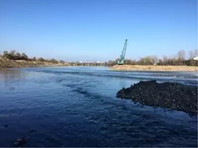 DSİ'nin Ordu'da Melet Irmağı'ndaki çalışmaları devam ediyor