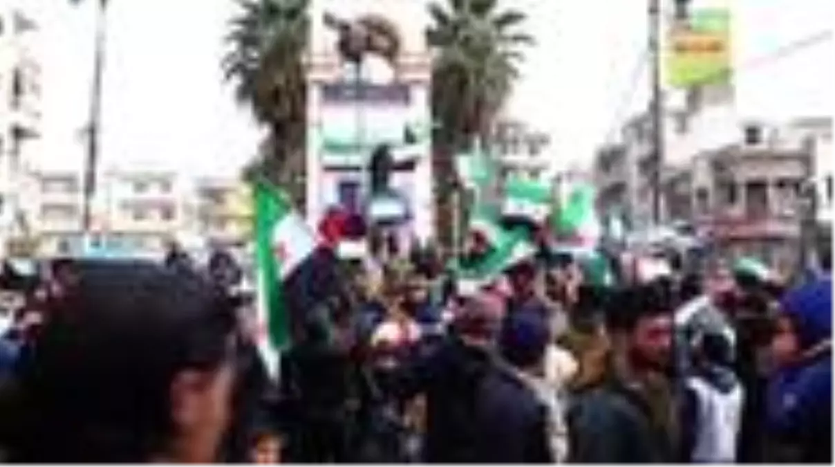 İdlib'de Türkiye'ye destek gösterisi