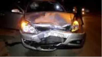 İki otomobilin çarpışması sonucu 1 kişi yaralandı