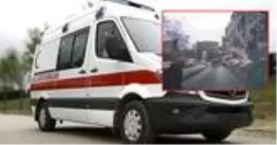 İstanbul'da otomobilin yaşlı kadına çarptığı an araç kamerasında