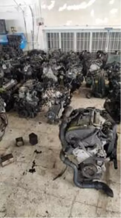 Malatya'da 40 gümrük kaçağı otomobil motoru ele geçirildi