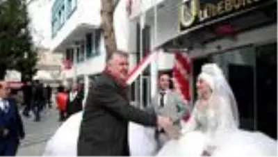 Sevgililer günü'nde toplu nikah töreni