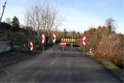 Zonguldak'ta kara yolu heyelan nedeniyle kapandı