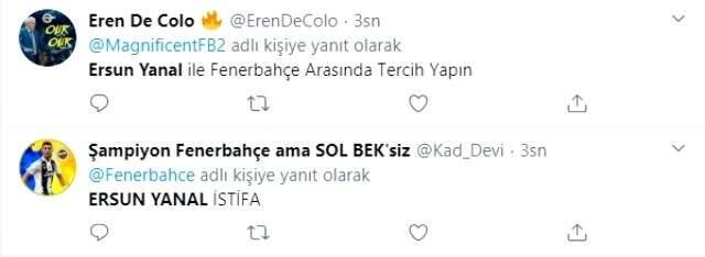 Fenerbahçe taraftarı, teknik direktör Ersun Yanal'ı istifaya çağırdı