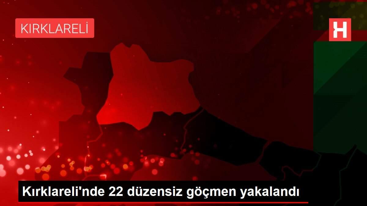 Kırklareli'nde 22 düzensiz göçmen yakalandı