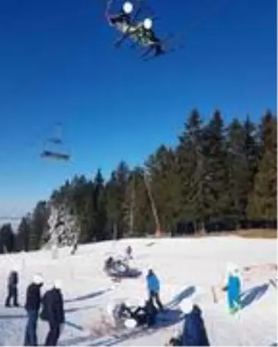 Milli kayakçı, Slovenya'da teleferikten düşen çocuğu kurtardı Milli kayakçı, Slovenya'da teleferikten düşen çocuğu kurtardı