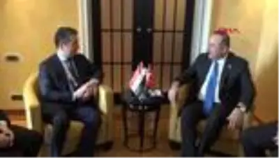 Bakan çavuşoğlu, mesrur barzani ile görüştü