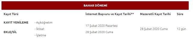 AÖF kayıt yenileme tarihleri ne zaman? AÖF kayıt yenileme işlemleri nasıl yapılır?