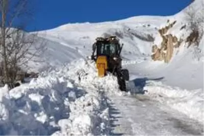 Gümüşhane'de karla mücadele çalışmaları devam ediyor