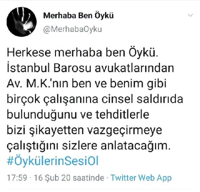 Yanında çalışan stajyere cinsel saldırıda bulunan avukat hakkında soruşturma başlatıldı