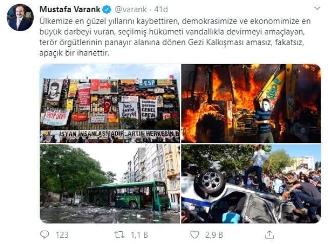 Gezi davasındaki beraat kararına Mustafa Varank'tan sert tepki: Gezi Kalkışması apaçık bir ihanettir