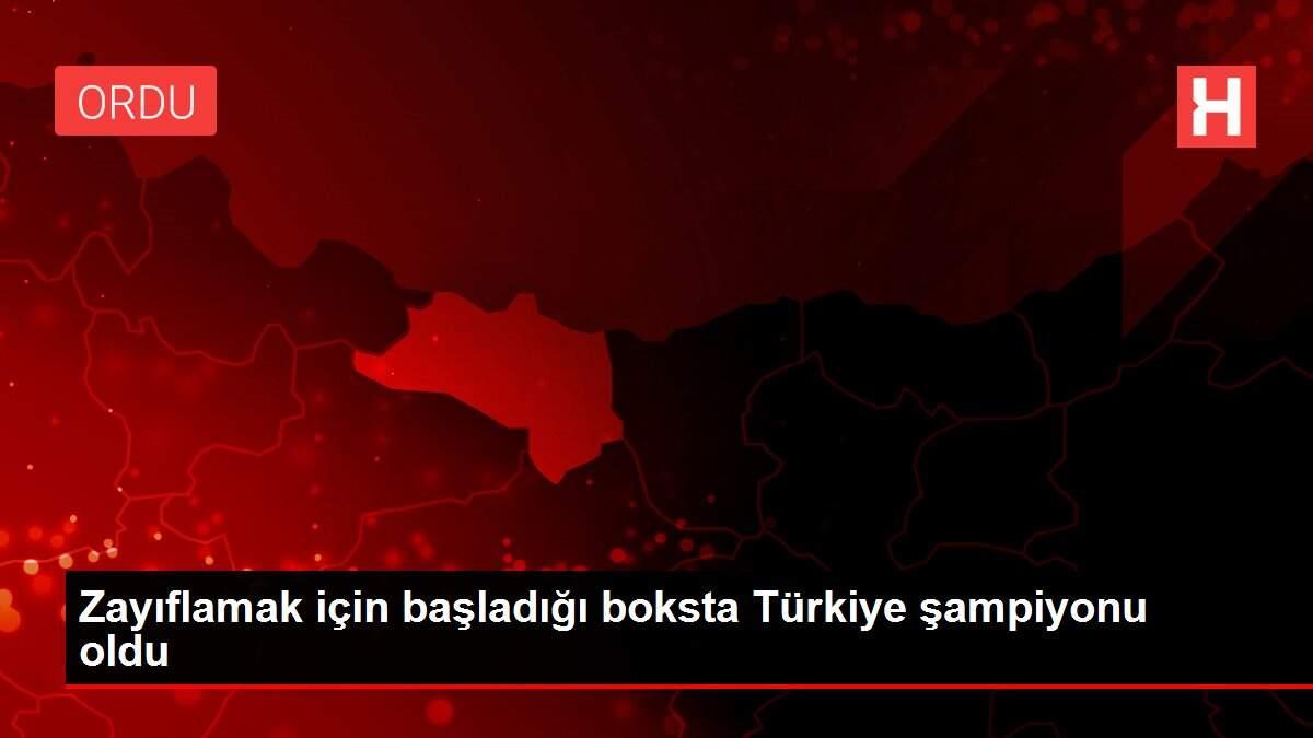 Zayıflamak için başladığı boksta Türkiye şampiyonu oldu