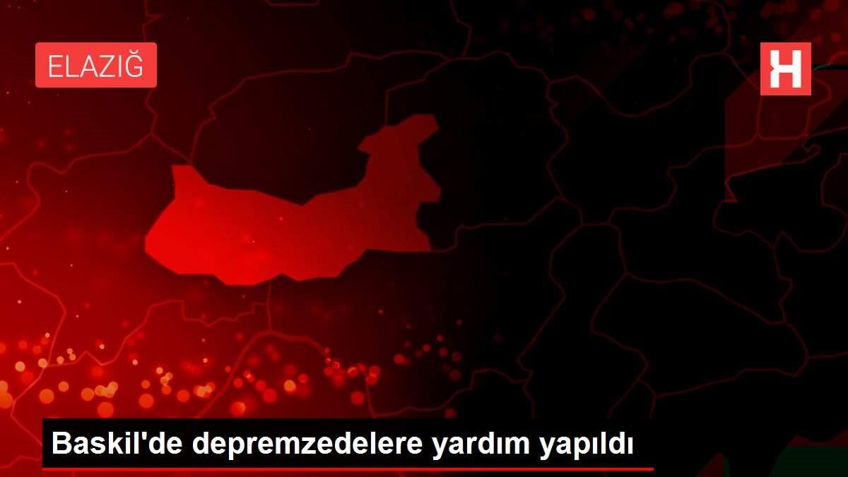 Baskil'de depremzedelere yardım yapıldı
