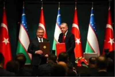 Erdoğan-Mirziyoyev ortak basın toplantısı