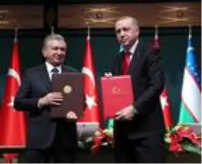 Erdoğan: Özbekistan ile ticaret hacmimizi 5 milyar dolara çıkarmayı hedefliyoruz