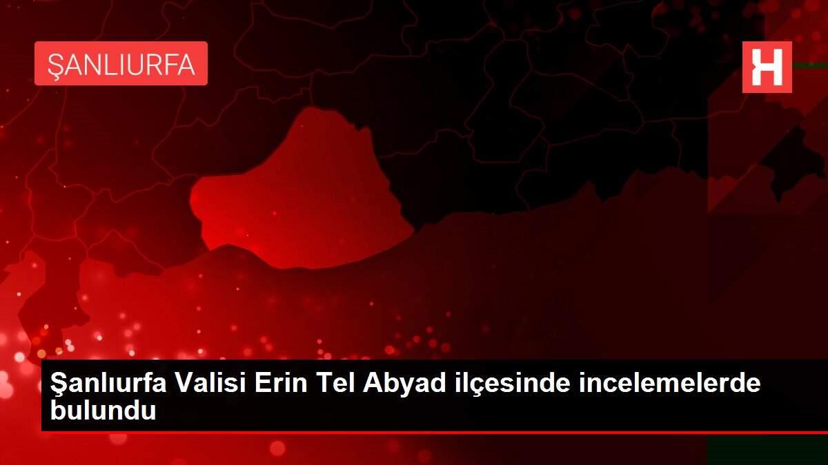 Şanlıurfa Valisi Erin Tel Abyad ilçesinde incelemelerde bulundu