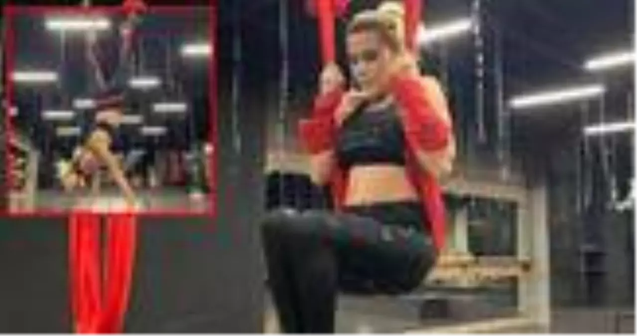 Ece Erken dünyada hızlı yayılan 'BungeeGYM' yaptığı anları, sosyal medyada paylaştı