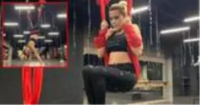 Ece Erken, tüm dünyada hızla yayılan 'BungeeGYM' yaptığı anları, sosyal medya hesabından paylaştı