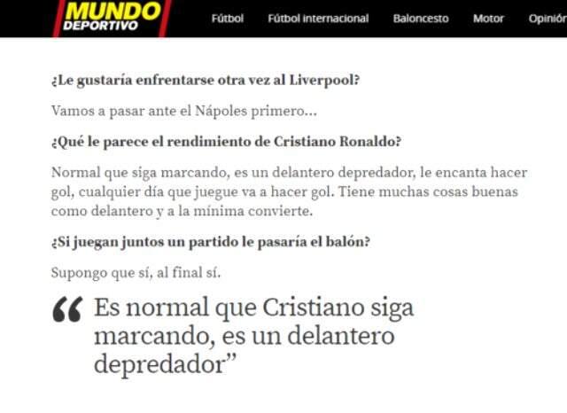 Lionel Messi'den Ronaldo'ya övgü dolu sözler: Bu form grafiği hiç şaşırtıcı değil