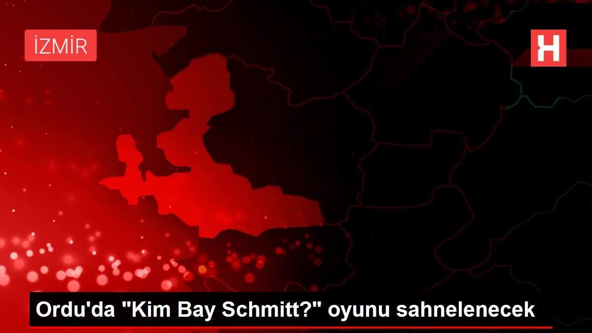 Ordu'da 'Kim Bay Schmitt?' oyunu sahnelenecek