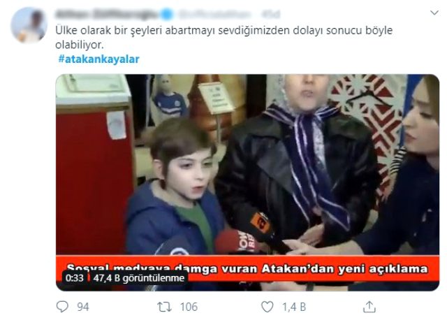 Trkiye'nin gndemindeki Atakan Kayalar, sosyal medyay ikiye bld