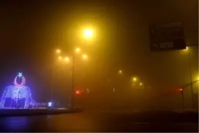 Ağrı'da yoğun sis ulaşımda aksamalara neden oldu