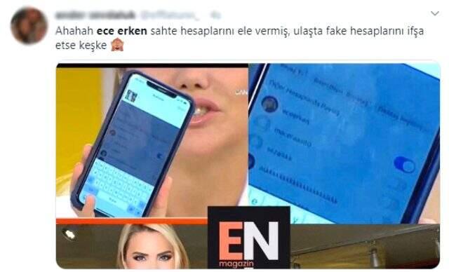 Ece Erken'in Instagram'daki sahte hesapları ifşa oldu