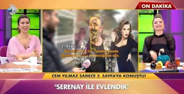 Serenay Sarıkaya ile aşk yaşayan Cem Yılmaz: Evet, evlendik