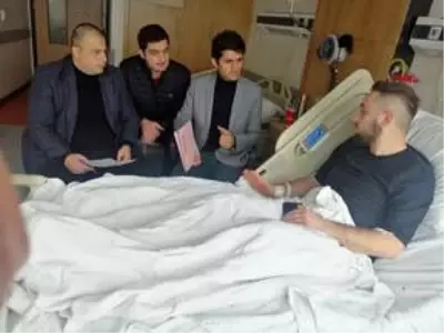 Trabzon'da tedavi gören gencin iş mülakatı hastanede yapıldı Trabzon'da tedavi gören gencin iş mülakatı hastanede yapıldı