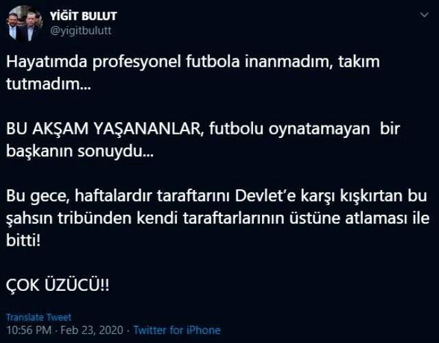 Cumhurbaşkanı Başdanışmanları Yiğit Bulut ve Mehmet Uçum, Ali Koç'u istifaya çağırdı