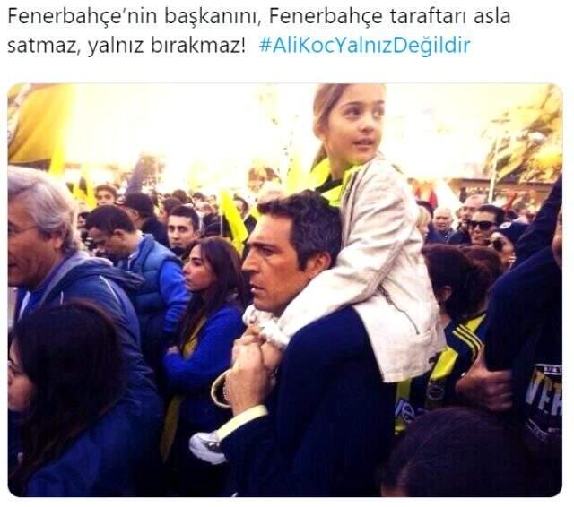 Fenerbahçeli taraftarlardan 'Satmayın beni' diyen Ali Koç'a büyük destek