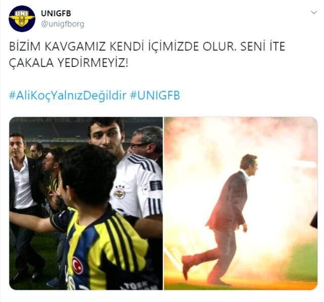Fenerbahçeli taraftarlardan 'Satmayın beni' diyen Ali Koç'a büyük destek