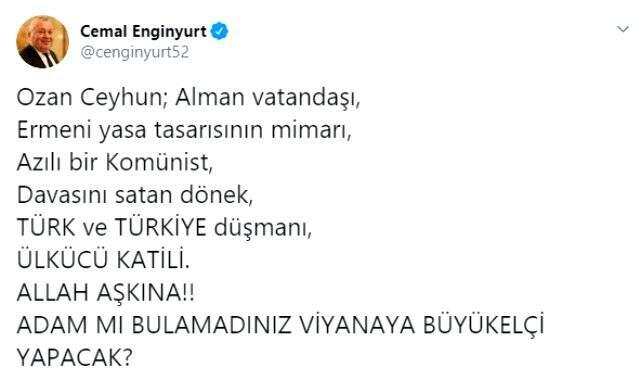 Bahçeli, Ozan Ceyhun'un Büyükelçi olarak atanmasını eleştiren MHP'lilere sert çıktı: Bize sosyal medya yolcusu değil, dava hancısı lazım.