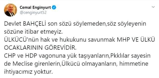 Bahçeli, Ozan Ceyhun'un Büyükelçi olarak atanmasını eleştiren MHP'lilere sert çıktı: Bize sosyal medya yolcusu değil, dava hancısı lazım.