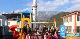Gaziantep Genç İşadamları Derneği'nden anaokulu öğrencilerine oyun parkı yardımı