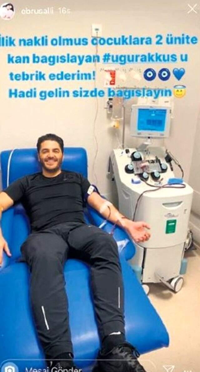 Ebru Şallı ve eşi Uğur Akkuş'tan alkışlanan hareket! İlik nakli olan minikler için kan bağışladılar.