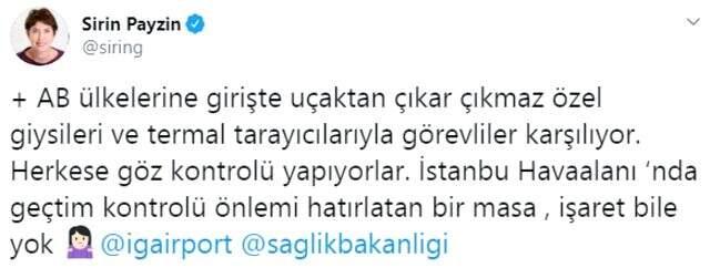 Şirin Payzın'ın koronavirüs eleştirisine Bakan Koca'dan jet yanıt