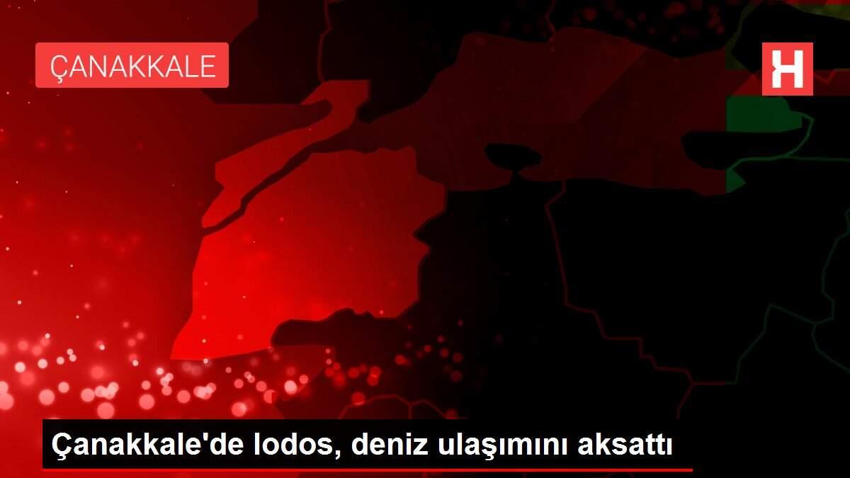 Çanakkale'de lodos, deniz ulaşımını aksattı Çanakkale'de lodos, deniz ulaşımını aksattı