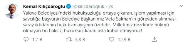 Görevden uzaklaştırılan Vefa Salman'dan ilk açıklama: Bana tebliğ yapılmadı, basından takip ettim