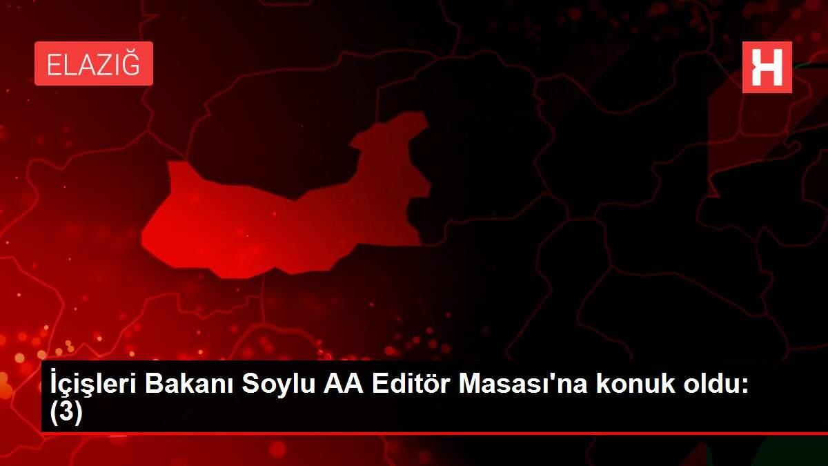 İçişleri Bakanı Soylu AA Editör Masası'na konuk oldu: (3) İçişleri Bakanı Soylu AA Editör Masası'na konuk oldu: (3)