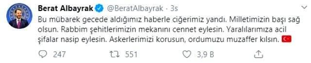 İdlib'de 29 askerimizin şehit olduğu saldırı sonrası Türkiye tek yürek oldu